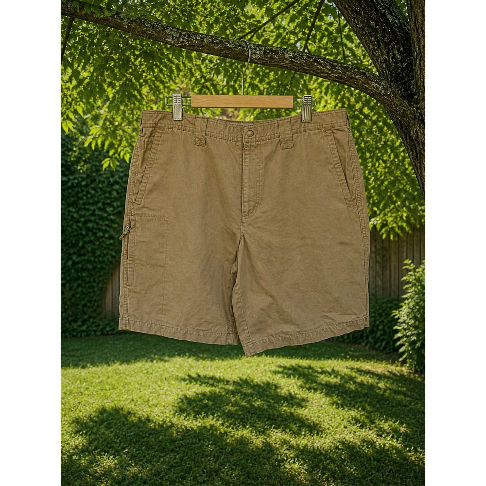 COLUMBIA Men's Shorts Size 36 Khaki Outdoor‎ Hiking Casual Lightweight Shorts
